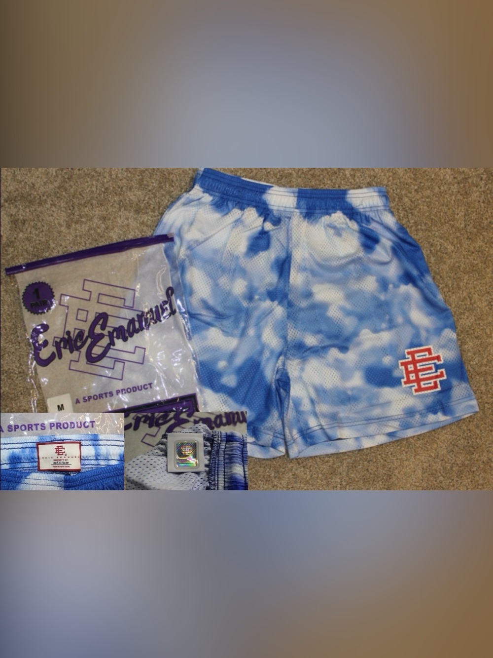 ERIC EMANUEL!! SIZE M!! Basic shorts Blue Sky!!